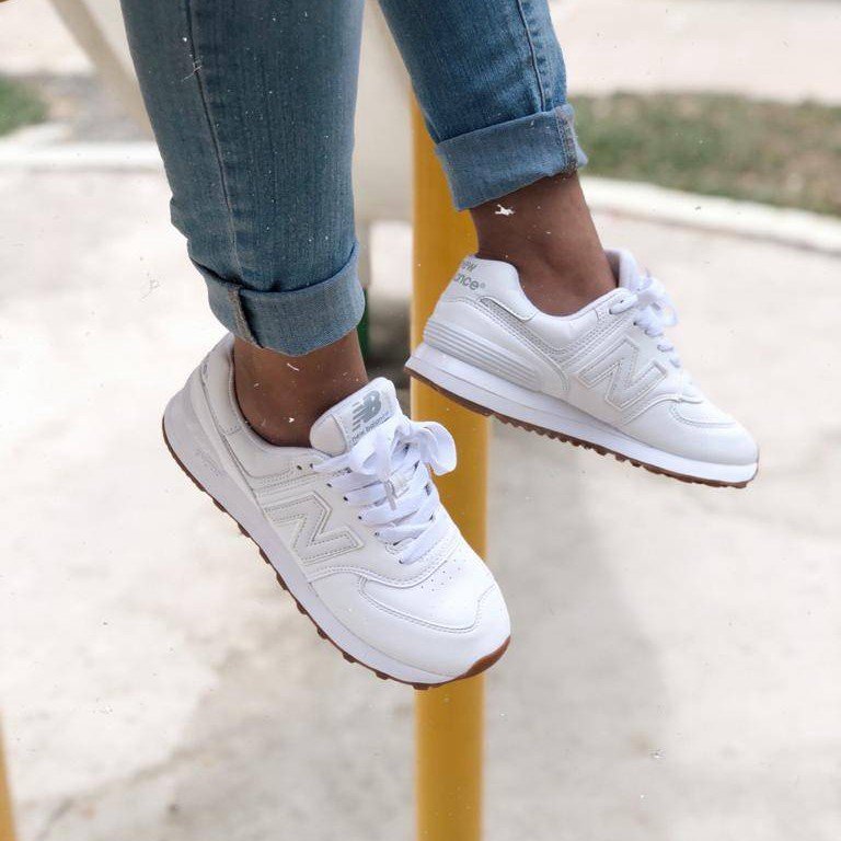 🔥New Balance 574 - Blanco - Mujer