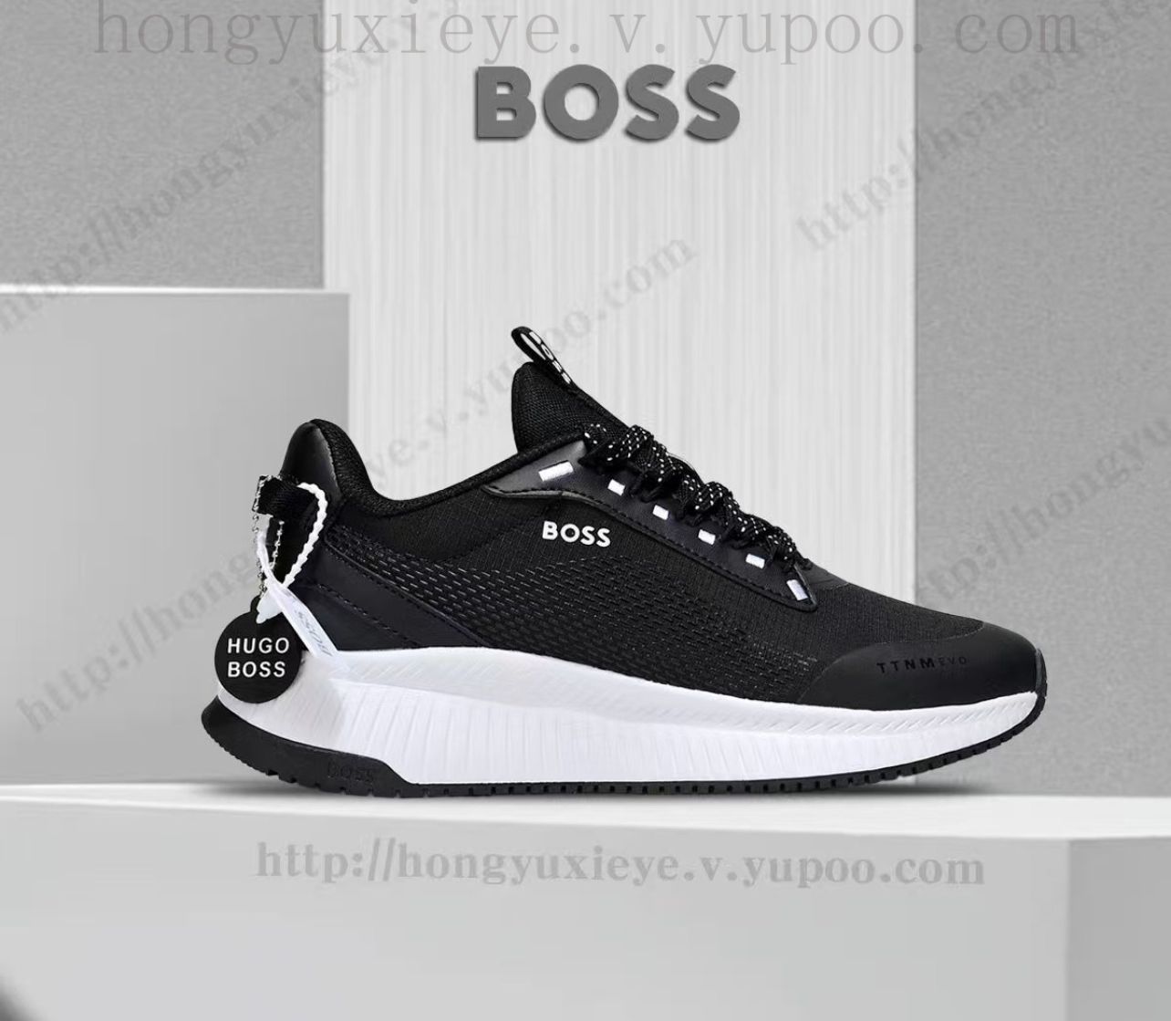 🔥HUGO BOSS TTNM - NEGRO - HOMBRE
