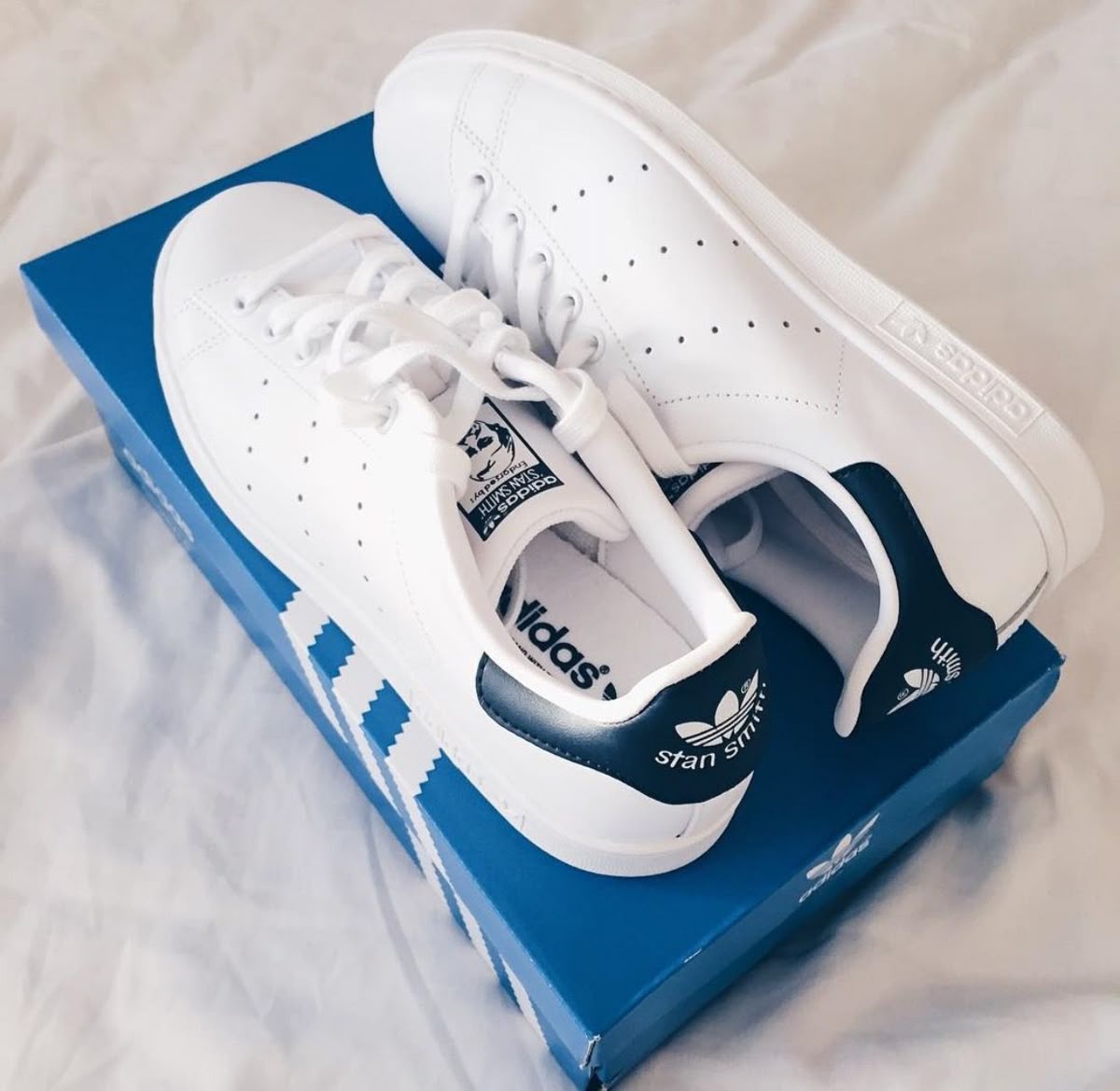 🔥STAN SMITH BY ORIGINALS - TALON AZUL - MUJER