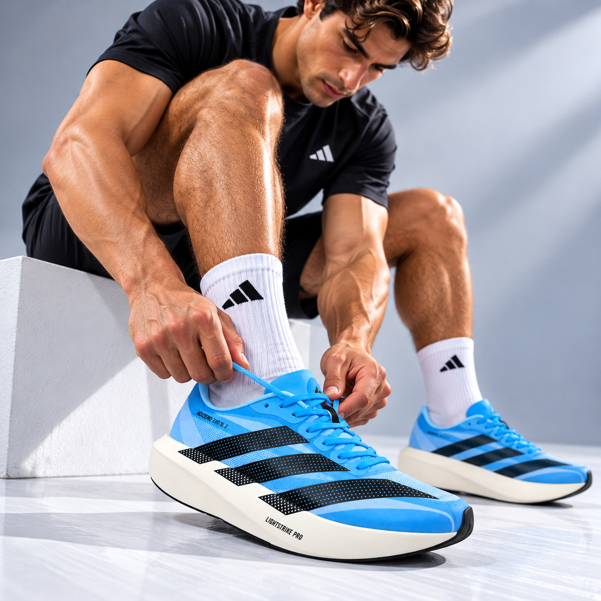 🔥ADIDAS ADIZERO EVO SL 2 - AZ0071 - HOMBRE