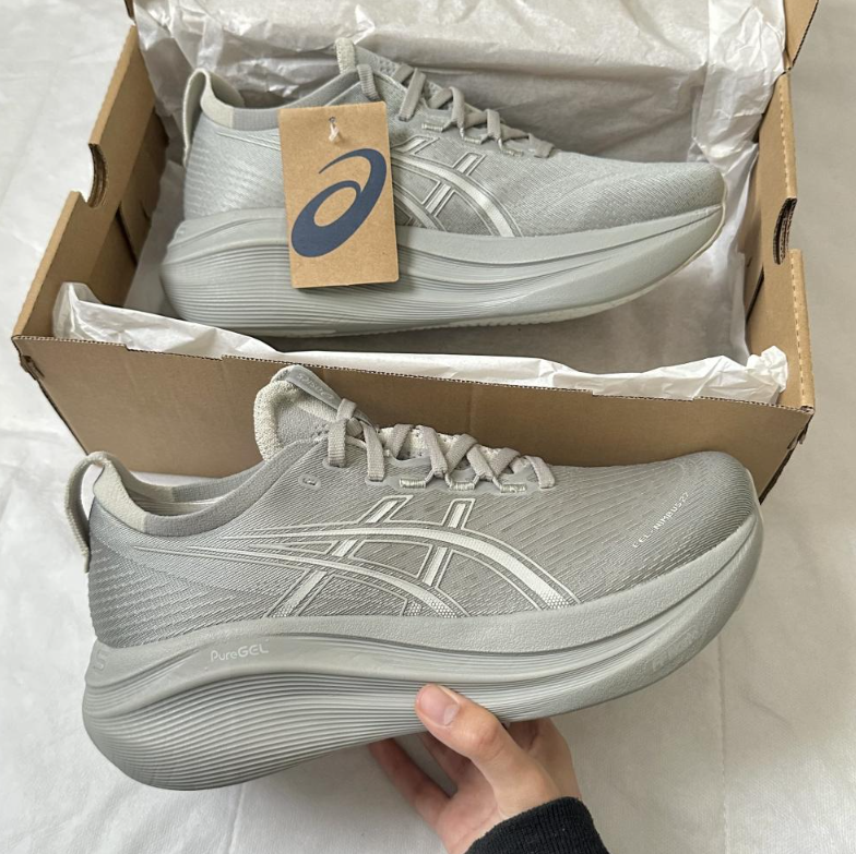 🔥ASICS NIMBUS 28 - GRIS - HOMBRE