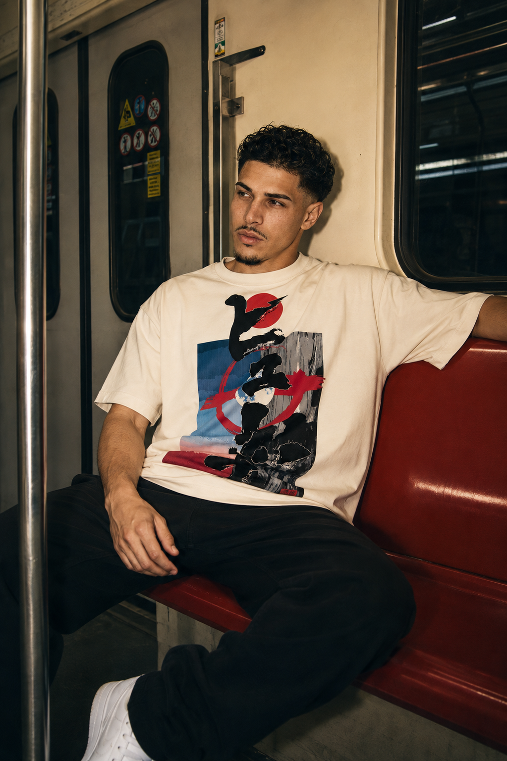 CAMISETA OVERSIZE HOMBRE KANJI ECLIPSE BOSS 1.1 B