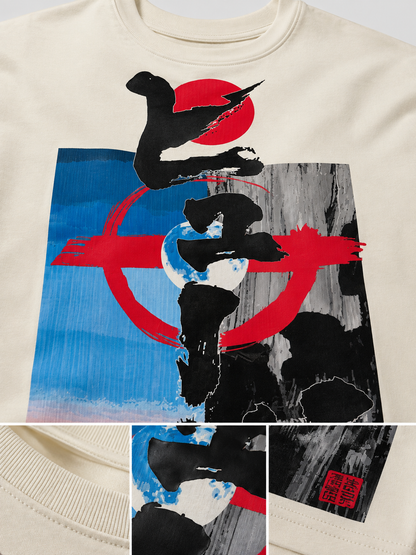 CAMISETA OVERSIZE HOMBRE KANJI ECLIPSE BOSS 1.1 B