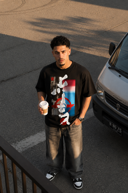 CAMISETA OVERSIZE HOMBRE KANJI ECLIPSE BOSS 1.1