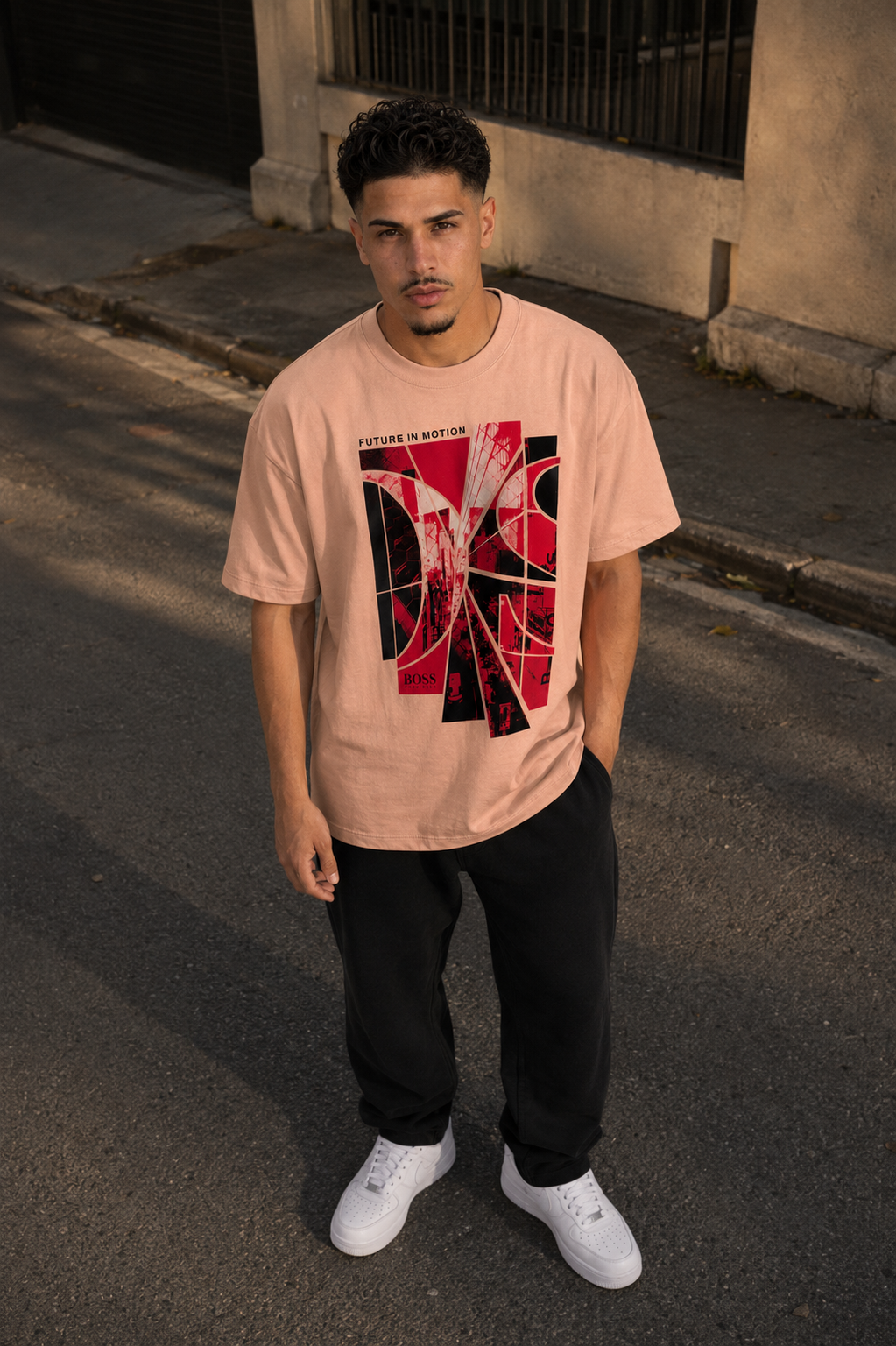 CAMISETA OVERSIZE HOMBRE FUTURED MOTION BOSS 1.1 SL