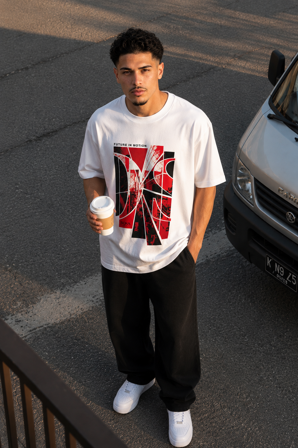 CAMISETA OVERSIZE HOMBRE FUTURED MOTION BOSS 1.1