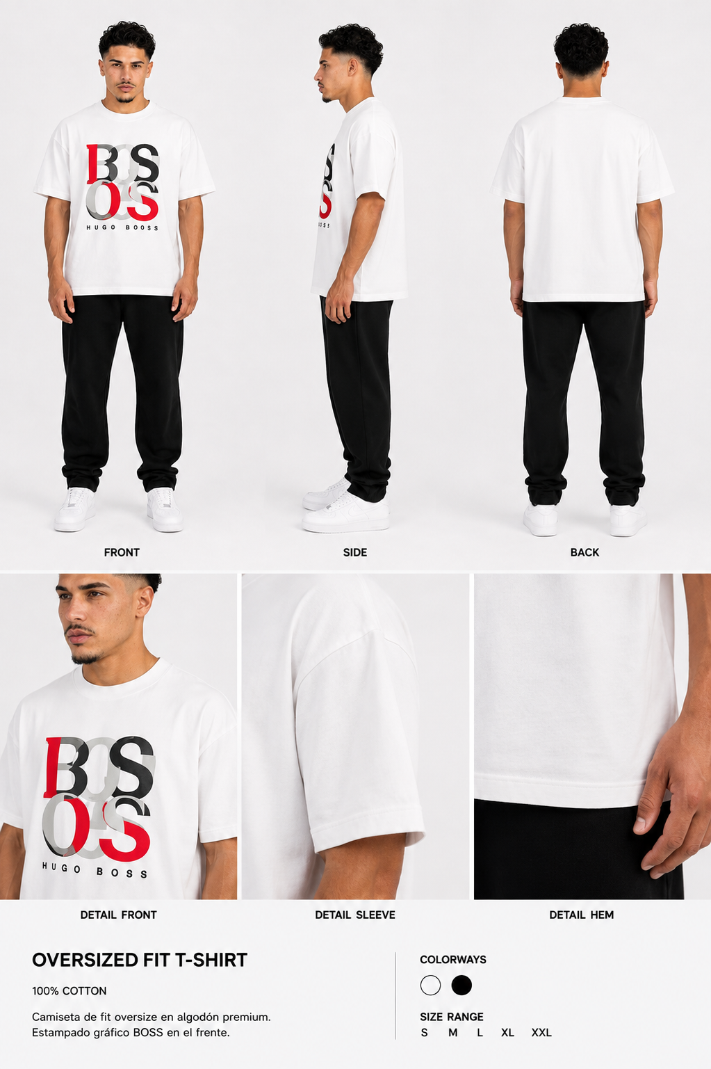 CAMISETA OVERSIZE HOMBRE THE BOSS 1.1 B