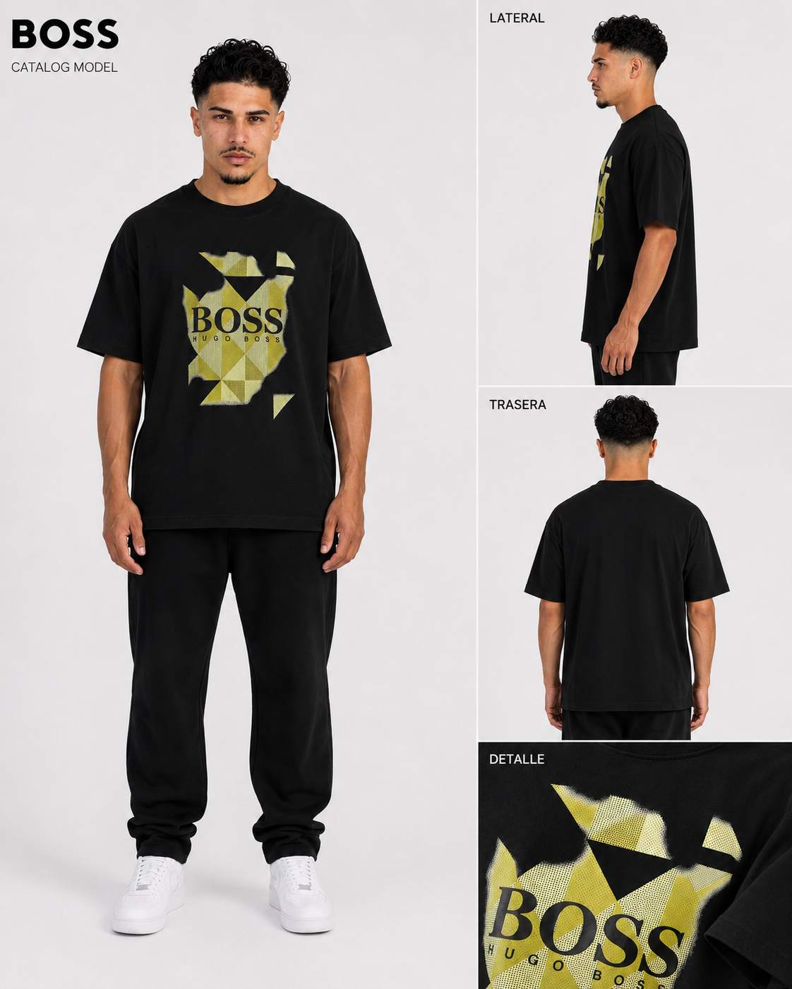 CAMISETA OVERSIZE HOMBRE MINIMAL BOSS 1.1