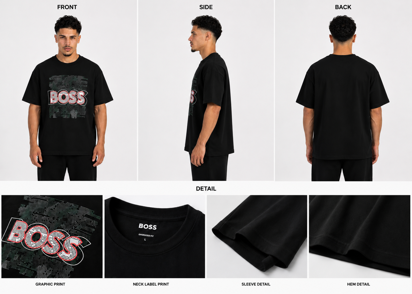 CAMISETA OVERSIZE HOMBRE HERITAGE BOSS 1.1