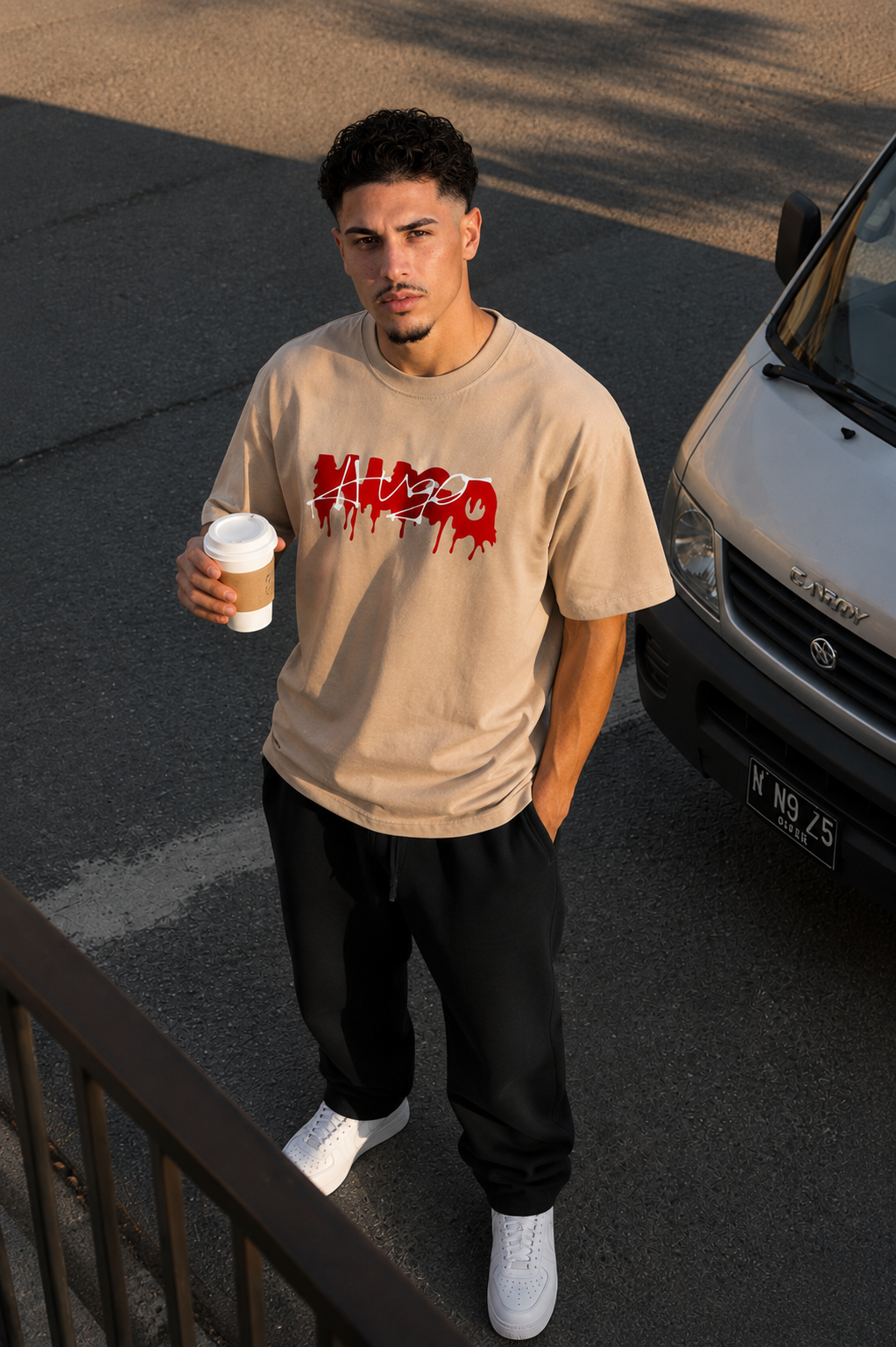 CAMISETA OVERSIZE HOMBRE SIGANTURE BOSS 1.1