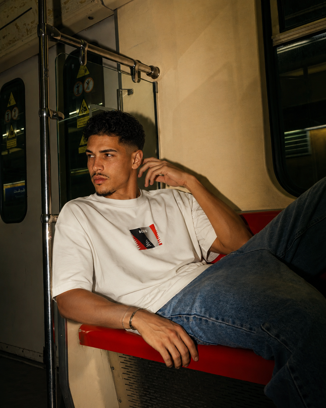 CAMISETA OVERSIZE HOMBRE VINTAGE BOSS 1.1