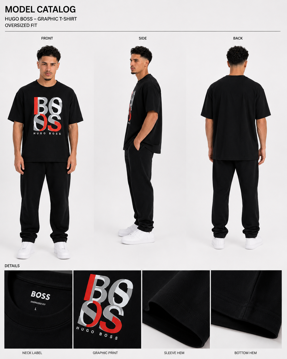 CAMISETA OVERSIZE HOMBRE THE BOSS 1.1 N
