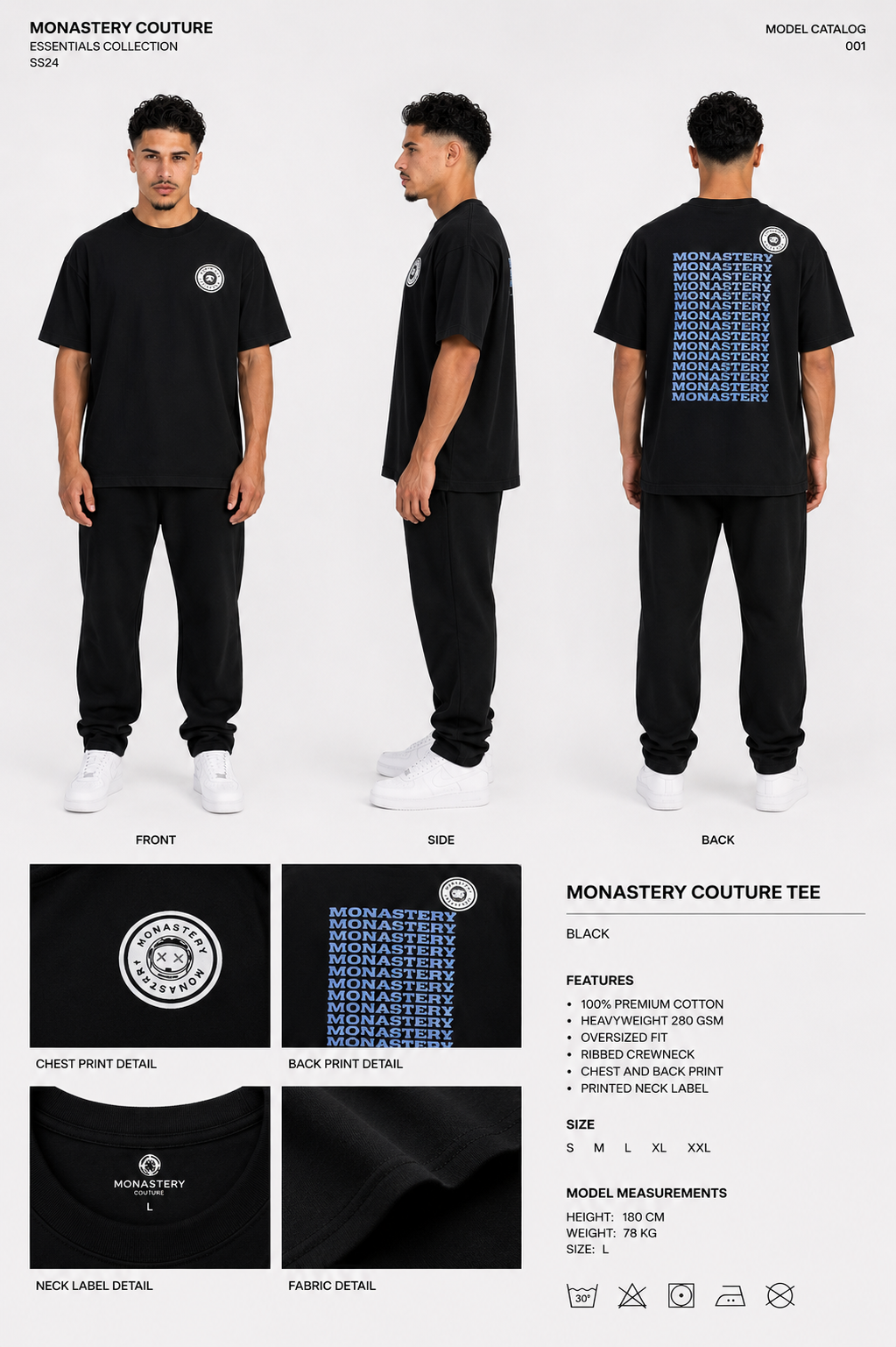 CAMISETA OVERSIZE HOMBRE IDENTITY MNSTRY 1.1