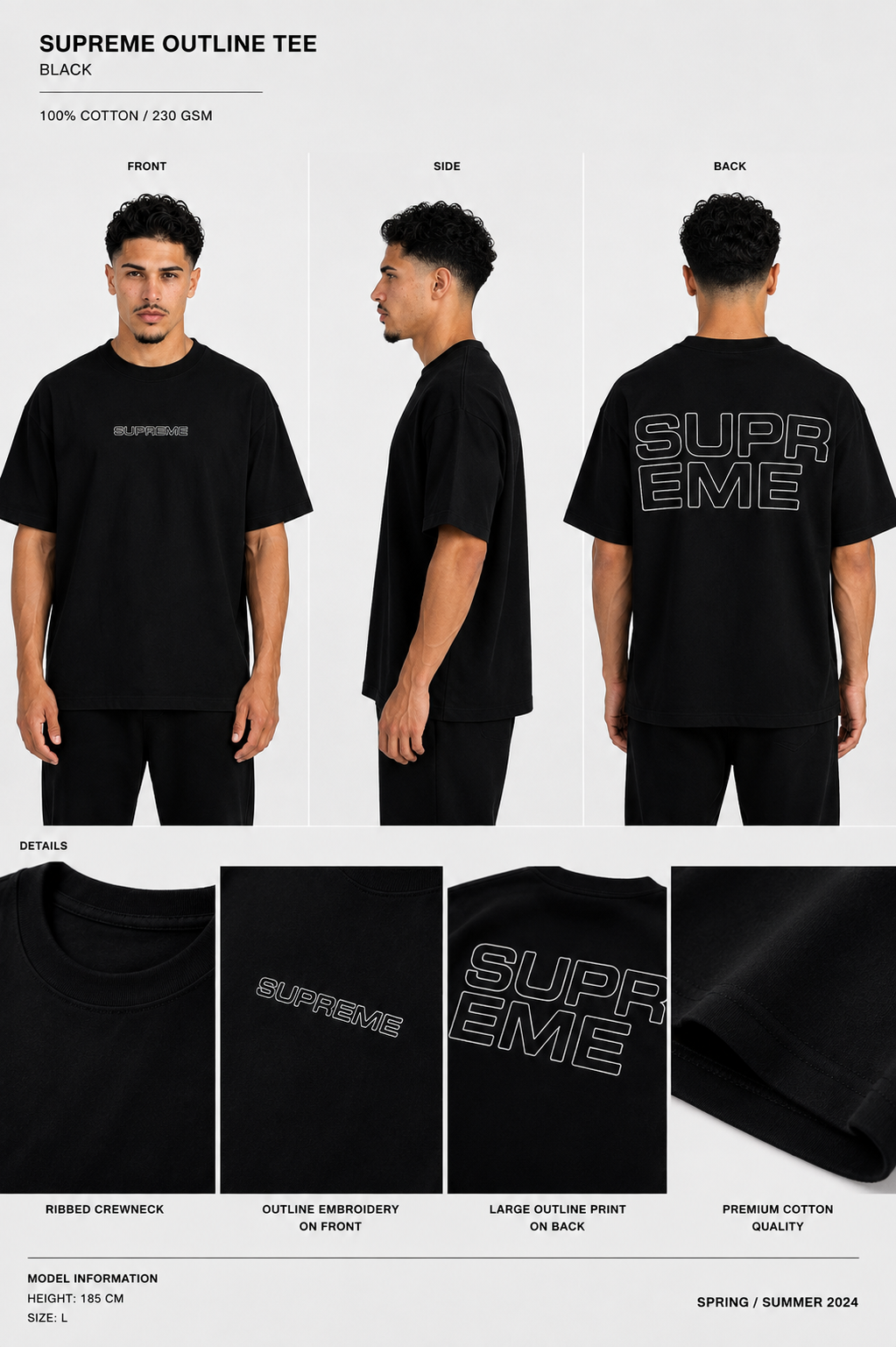 CAMISETA OVERSIZE HOMBRE THIEF GRAND SUPREME 1.1