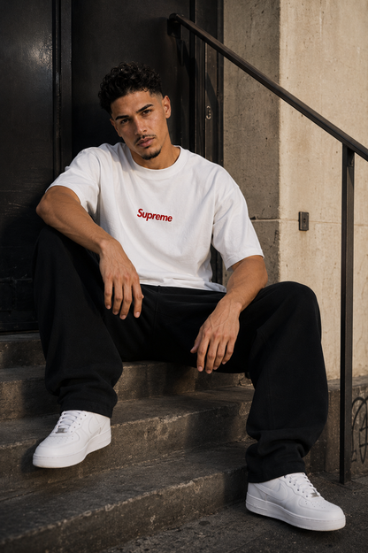 CAMISETA OVERSIZE HOMBRE GRAND LOGO SUPREME 1.1