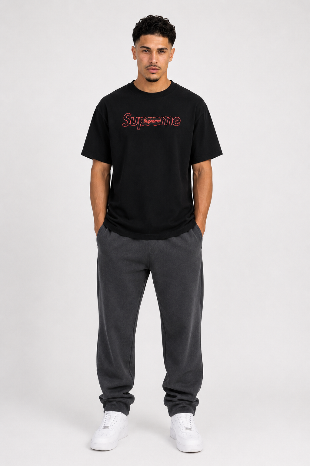 CAMISETA OVERSIZE HOMBRE OUTLINE SUPREME 1.1