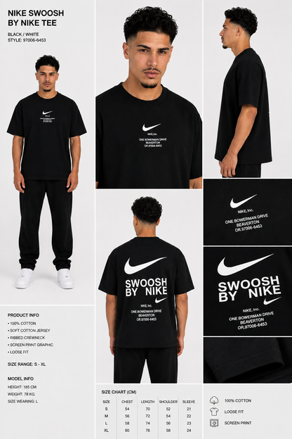 CAMISETA OVERSIZE HOMBRE SWOOSH  1.1