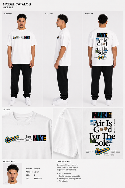 CAMISETA OVERSIZE HOMBRE GOOD FOR NK 1.1