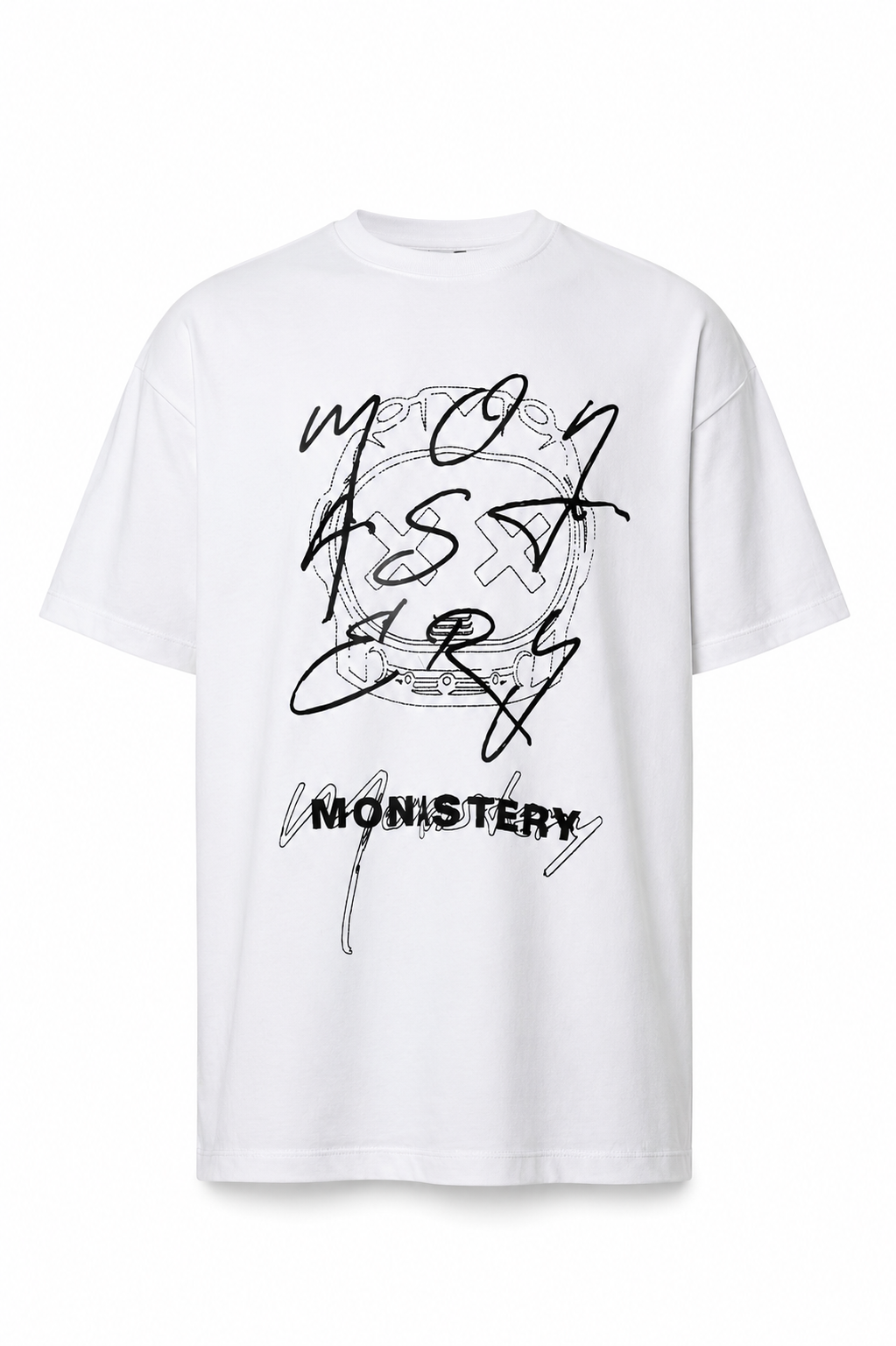 CAMISETA OVERSIZE HOMBRE SKETCH MNSTRY 1.1