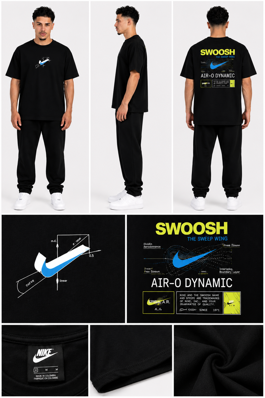 CAMISETA OVERSIZE HOMBRE AIR-O DYNAMIC NK 1.1