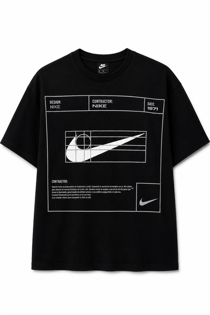 CAMISETA OVERSIZE HOMBRE BLUEPRINT NK 1.1