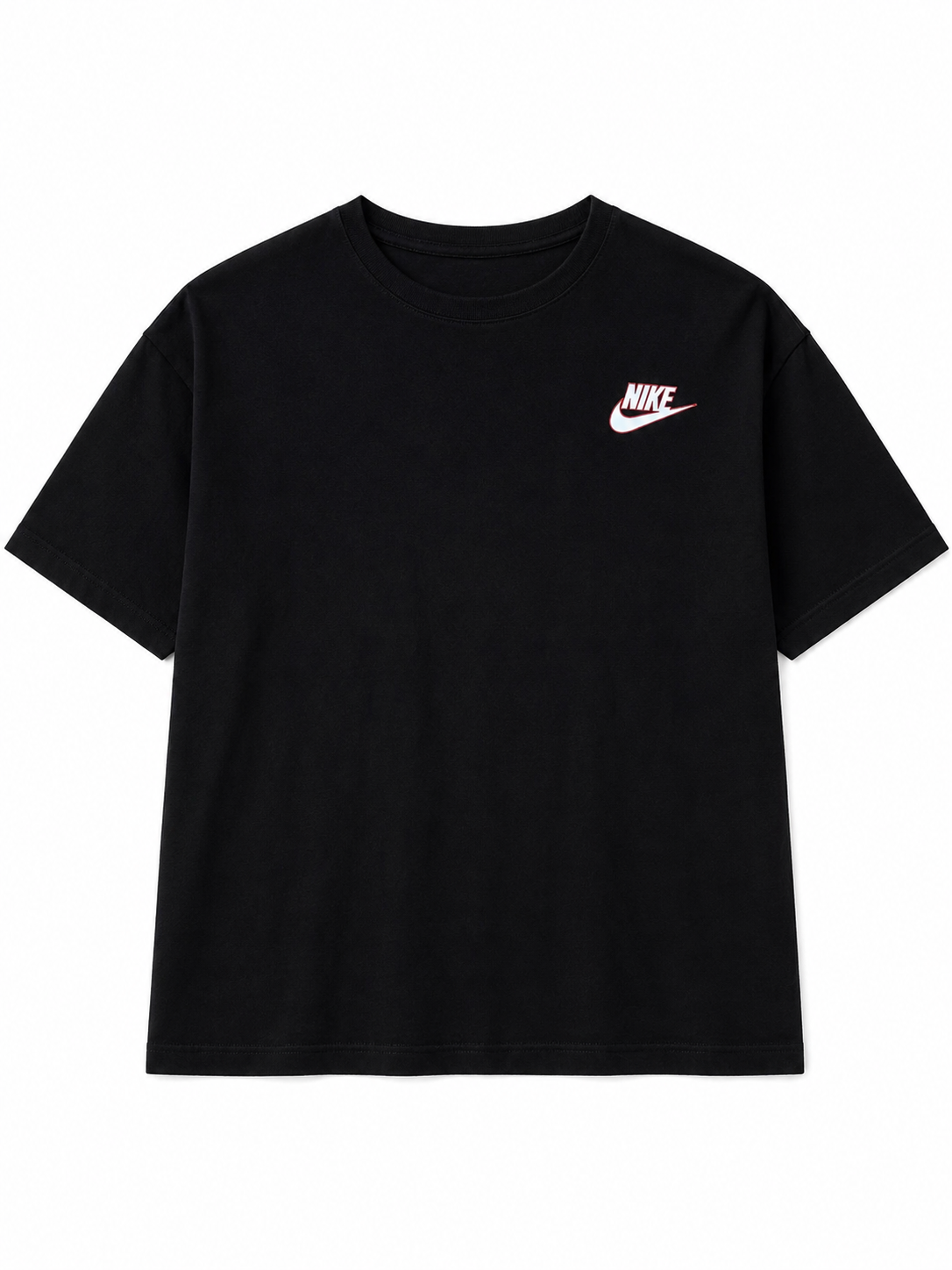 CAMISETA OVERSIZE HOMBRE HERITAGE NK 1.1 NEGRA