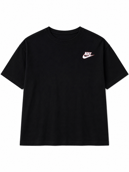 CAMISETA OVERSIZE HOMBRE HERITAGE NK 1.1 NEGRA
