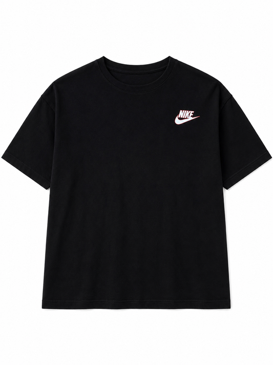 CAMISETA OVERSIZE HOMBRE HERITAGE NK 1.1 NEGRA