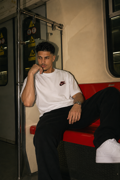 CAMISETA OVERSIZE HOMBRE HERITAGE NK 1.1 BLANCA