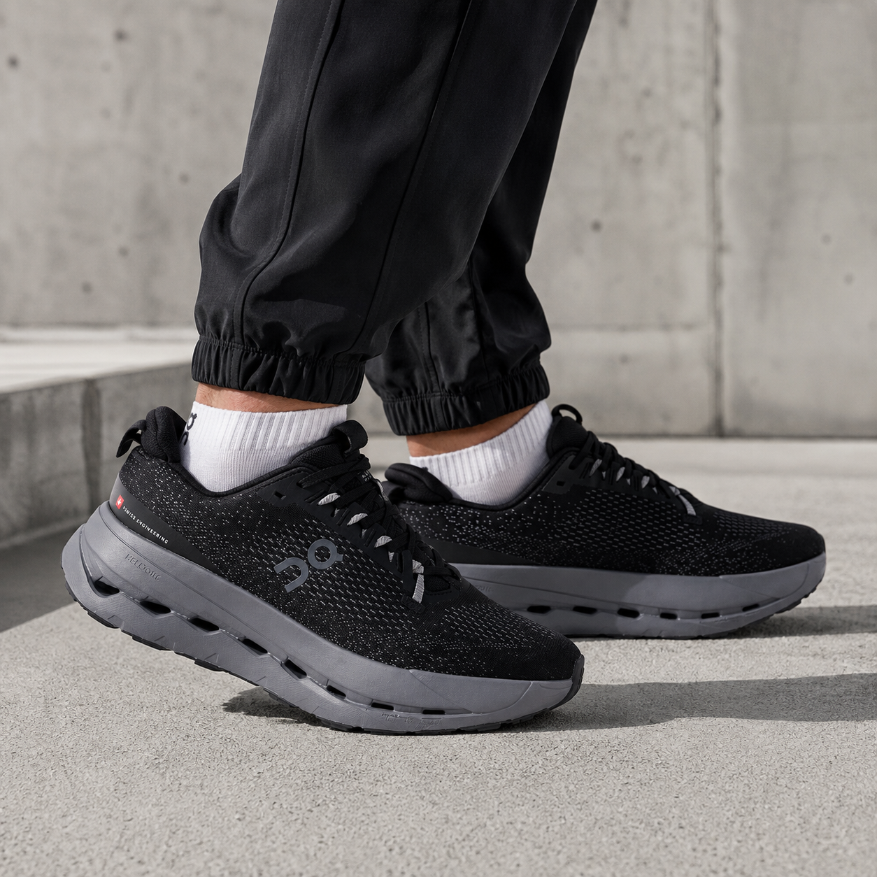 🔥ON CLOUD SURFER  - BLACK - HOMBRE