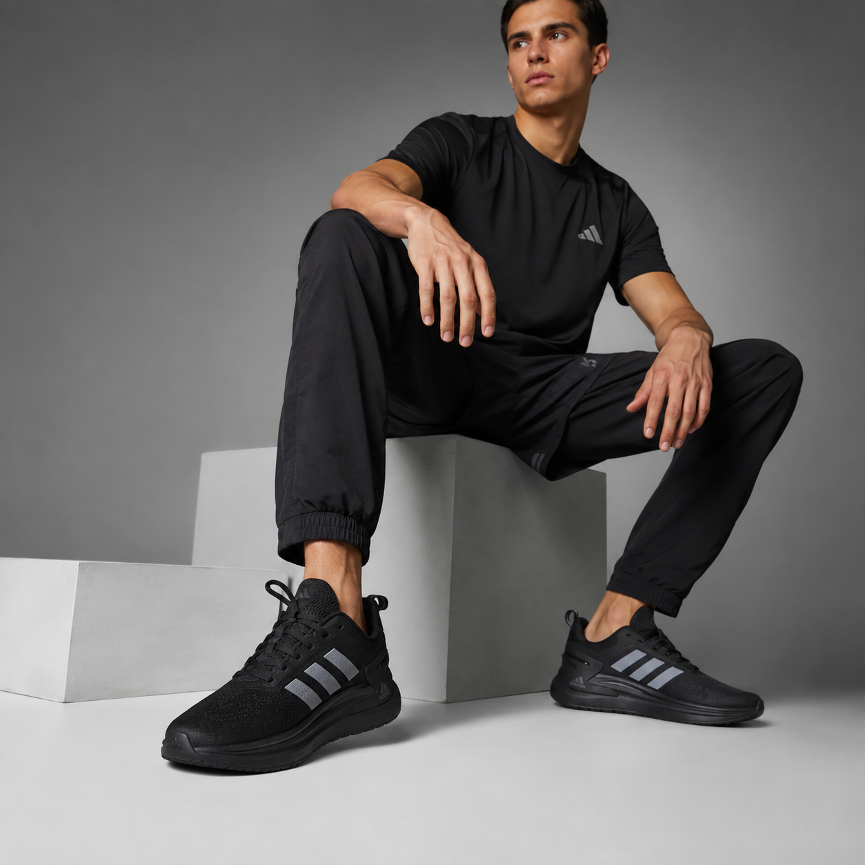 🔥ADIDAS BOUNCE 2.0 - TBLACK - HOMBRE