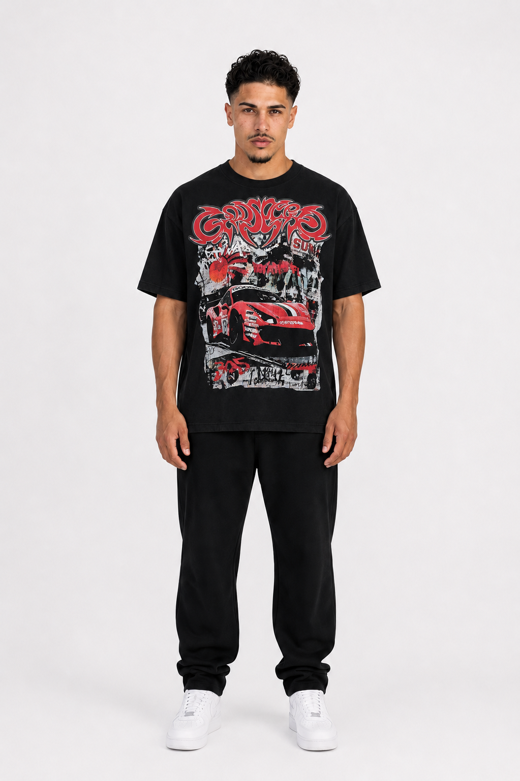 CAMISETA OVERSIZE HOMBRE GDSPD RED LINE 1.1
