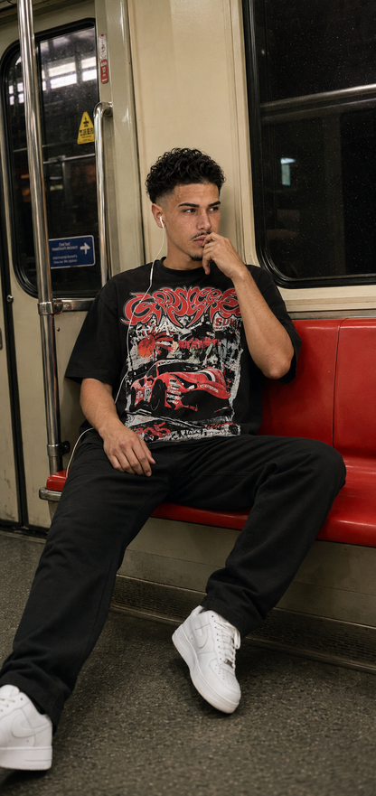 CAMISETA OVERSIZE HOMBRE GDSPD RED LINE 1.1