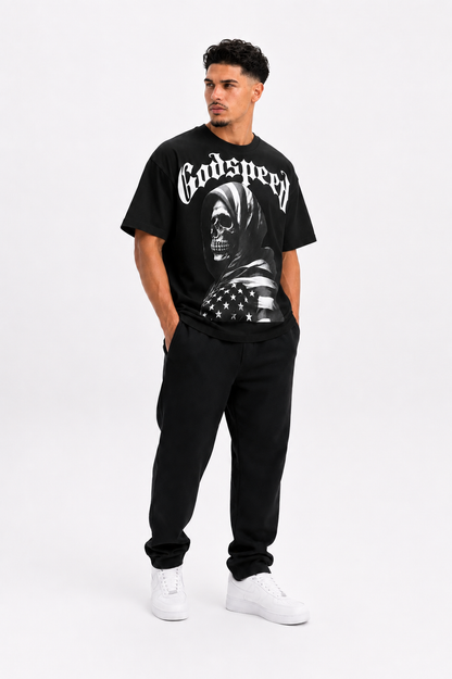 CAMISETA OVERSIZE HOMBRE GDSPD AMERICAN REAPER 1.1