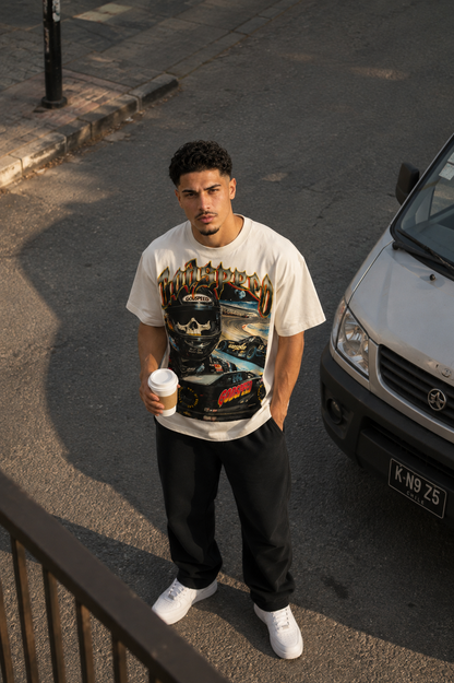 CAMISETA OVERSIZE HOMBRE GDSPD DEAD RACER 1.1