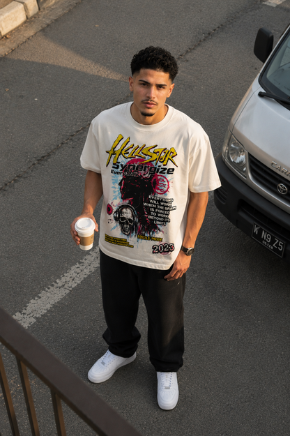 CAMISETA OVERSIZE HOMBRE HLLSTAR SYNERGIZE 1.1