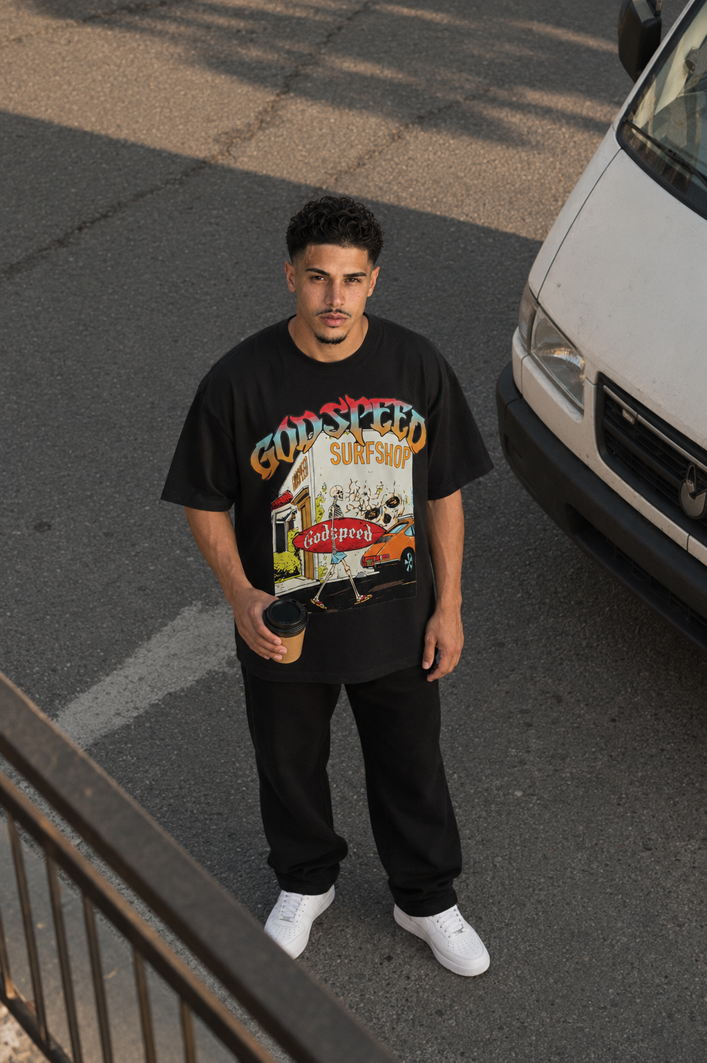 CAMISETA OVERSIZE HOMBRE SURFER GDSPD  1.1