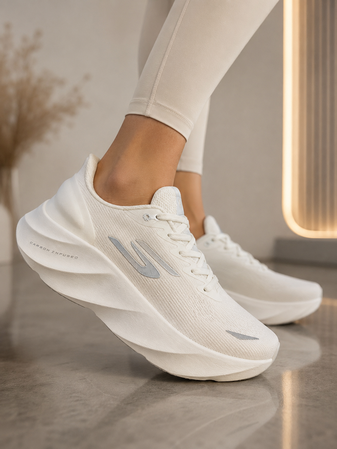 🔥SKECHERS CARBON - BLANCO - MUJER