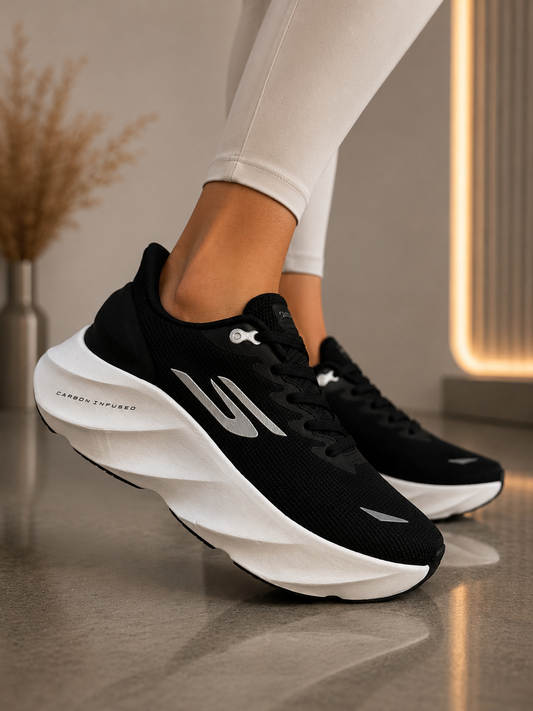 🔥SKECHERS CARBON - NEGRO - MUJER