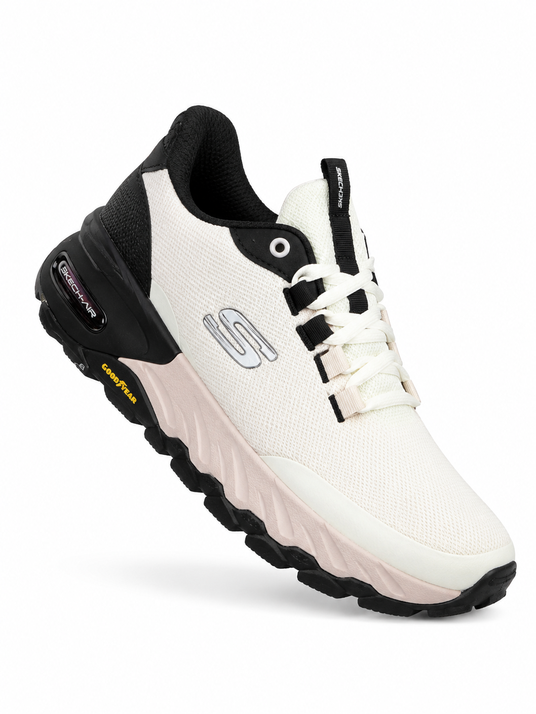 🔥SKECHERS GOODYEAR - BLANCO - HOMBRE