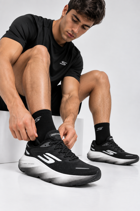 🔥SKECHERS CARBON - DARK CLOUDS - HOMBRE