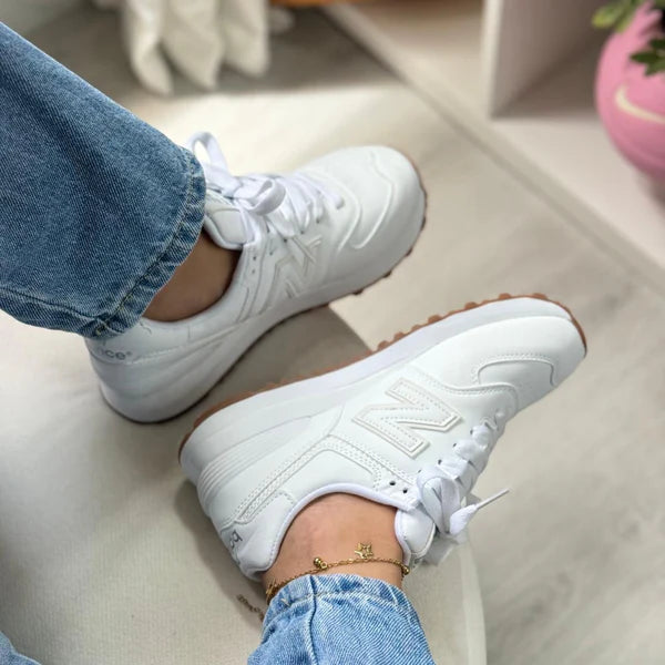 🔥New Balance 574 - Blanco - Mujer