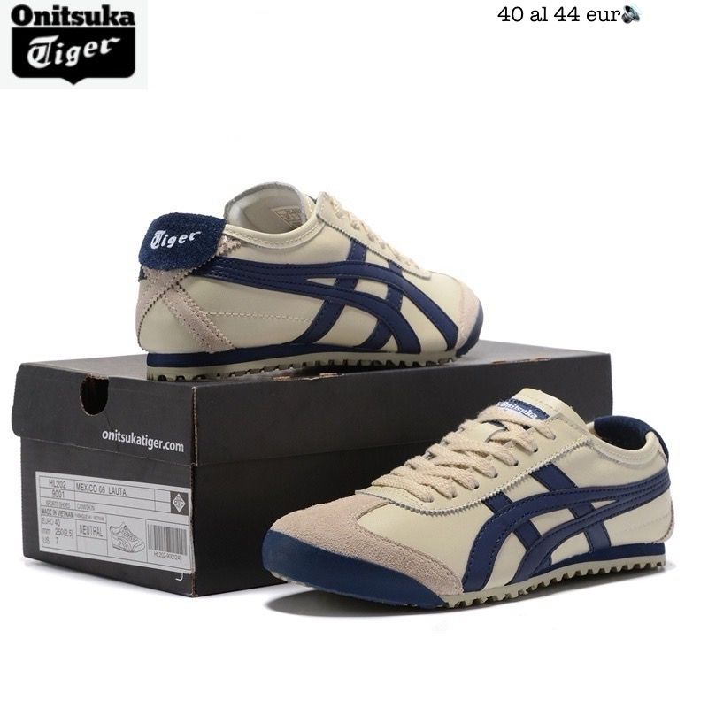 🔥ONITSUKA TIGER - MEXICO 66 - CLASSIC NAVY - HOMBRE