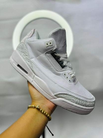 🔥NIKE JORDAN RETRO 3 - BLANCO - HOMBRE