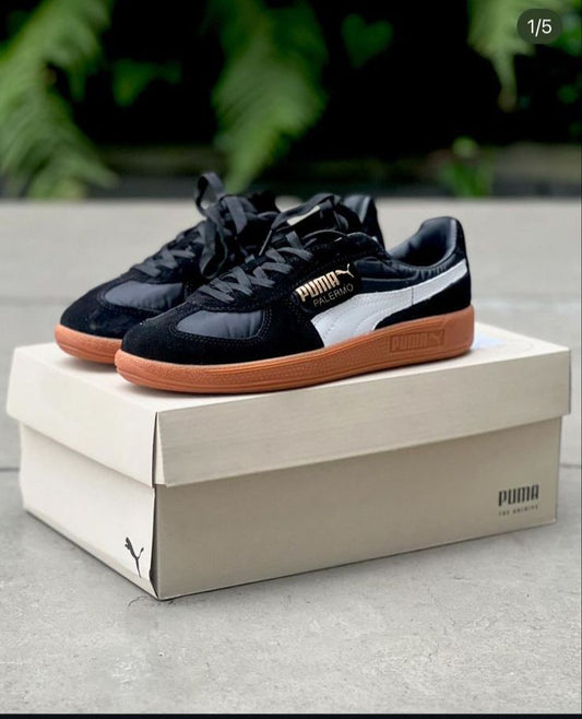 🔥PUMA PALERMO - NEGRO - MUJER