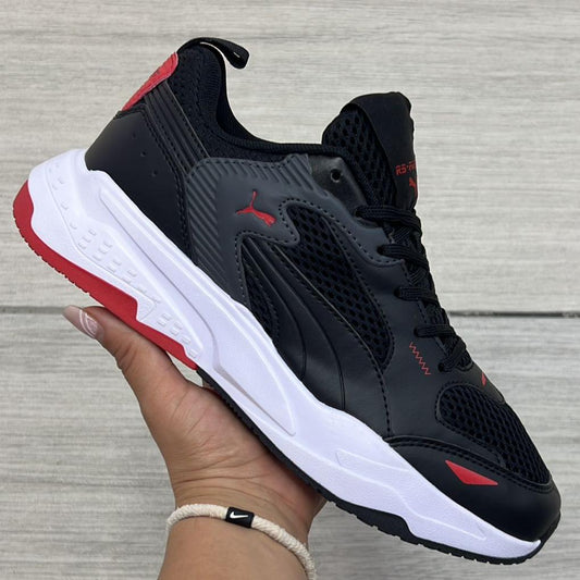 🔥PUMA RS FAST 2025 - NEGRO / ROJO - HOMBRE