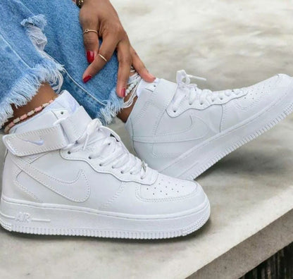 🔥AIR FORCE 1 - MID WHITE  - HOMBRE