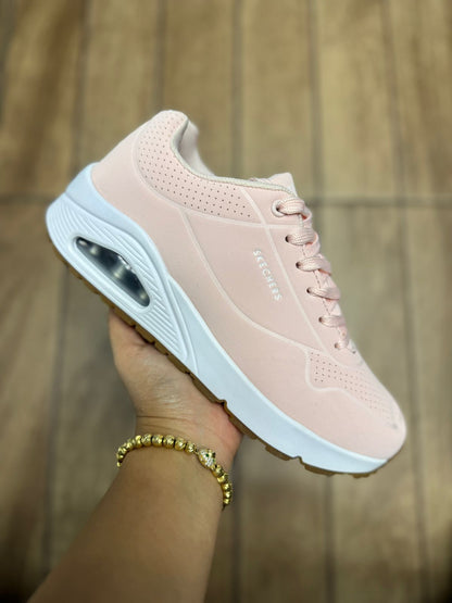 🔥SKECHERS ONE STAND - ROSADO - MUJER