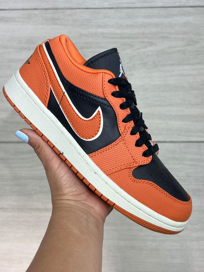 🔥NIKE AIR JORDAN 1 LOW - NEGRO NARANJA - HOMBRE