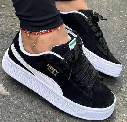 Tenis Puma Suede Xl Mujer Gris Gris Colombia En Puma Suede Xl Wns